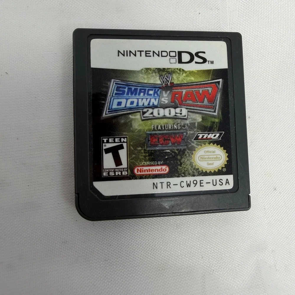 WWE SmackDown vs Raw 2009‎ Nintendo DS Game Cartridge NTR-CW9E-USA THQ ECW Teen